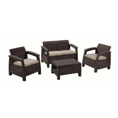 Keter Zahradní set CORFU II hnědá 258952